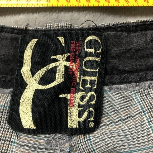 Guess Grey, Black & Blue Long Shorts Size 38 - Picture 4 of 10